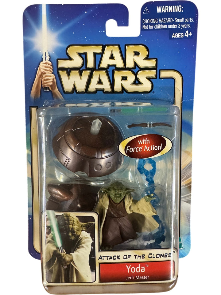 Star Wars Attack Of The Clones Yoda Action Figure