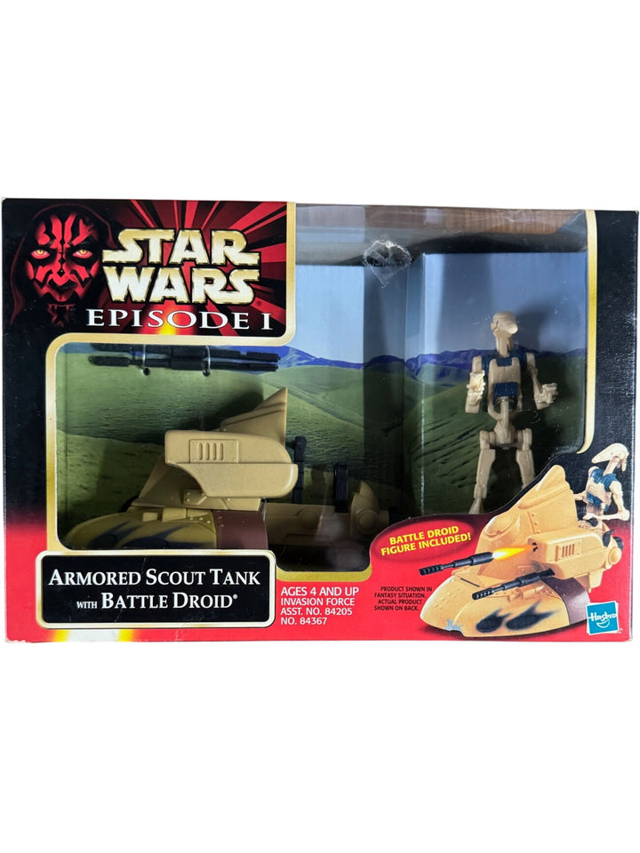 Star Wars Episode I Armored Scout Tank with Battle Droid