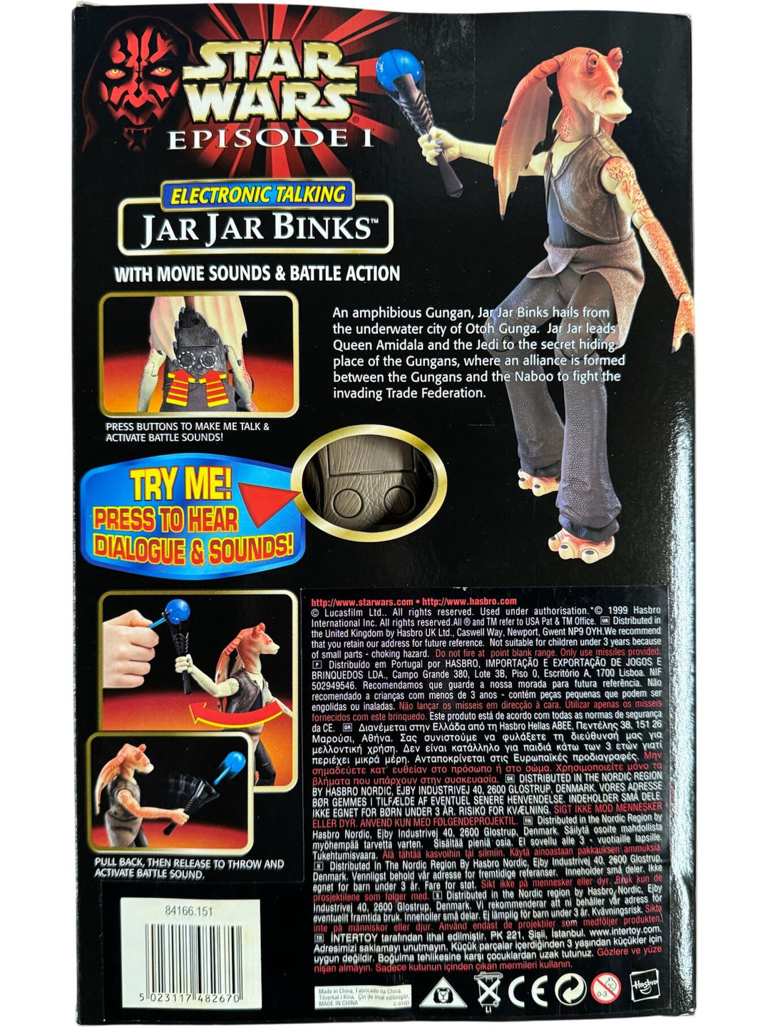 Star Wars Episode I Electronic Talking Jar Jar Binks