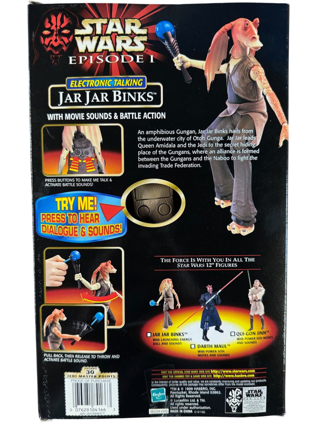 Star Wars Episode I Jar Jar Binks Talking Action Figure