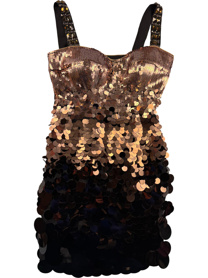 Star by Julien Macdonald Sequin Embellished Dress - S/M - Think Vintage