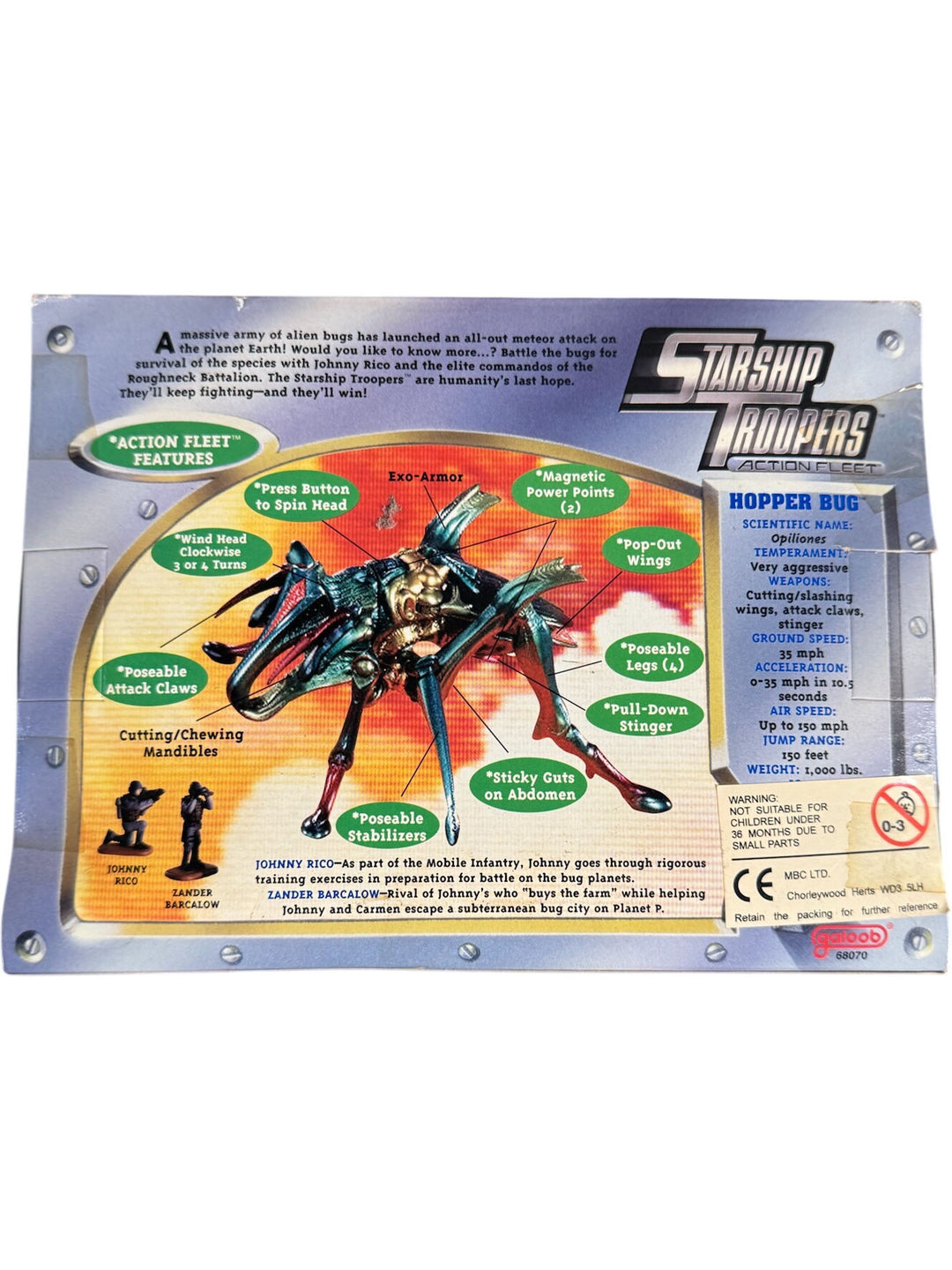Starship Troopers Action Fleet Hopper Bug Figure