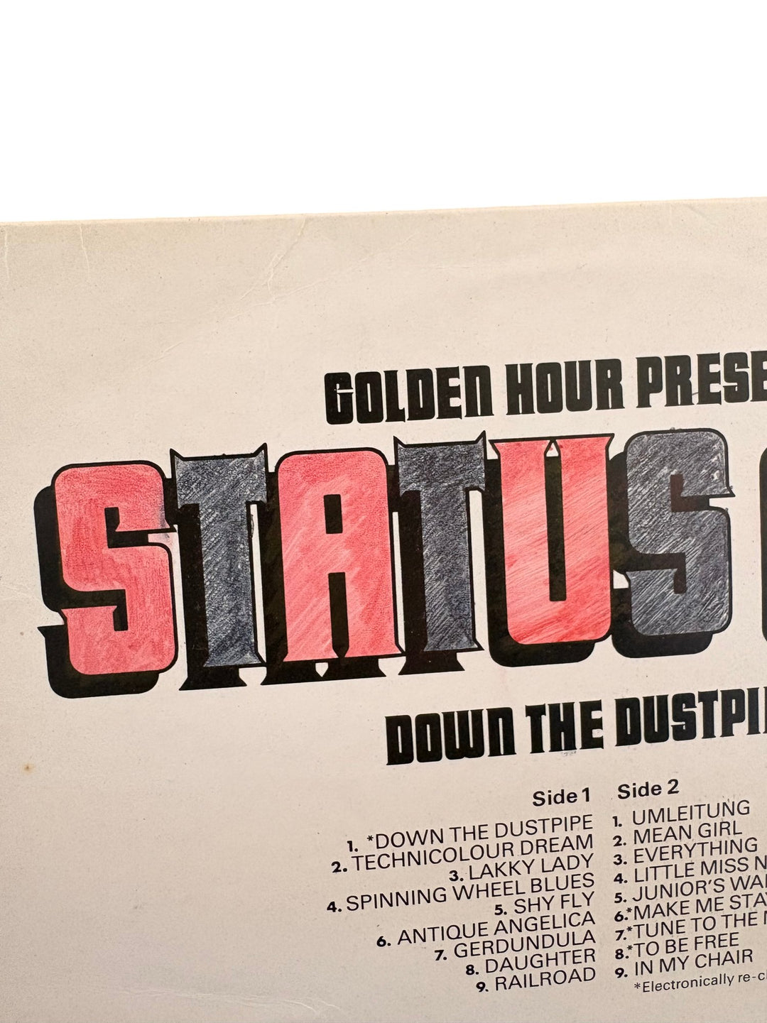 Status Quo Down The Dustpipe Vinyl Record - Fair - Think Vintage ltd