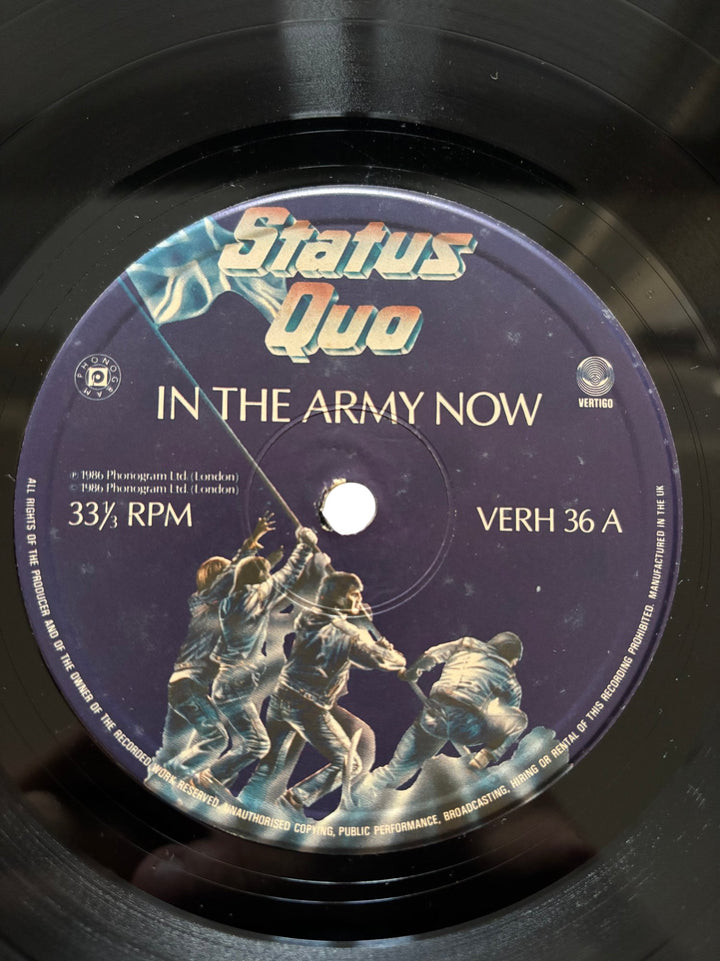 Status Quo In The Army Now Vinyl Record - Good - Think Vintage ltd
