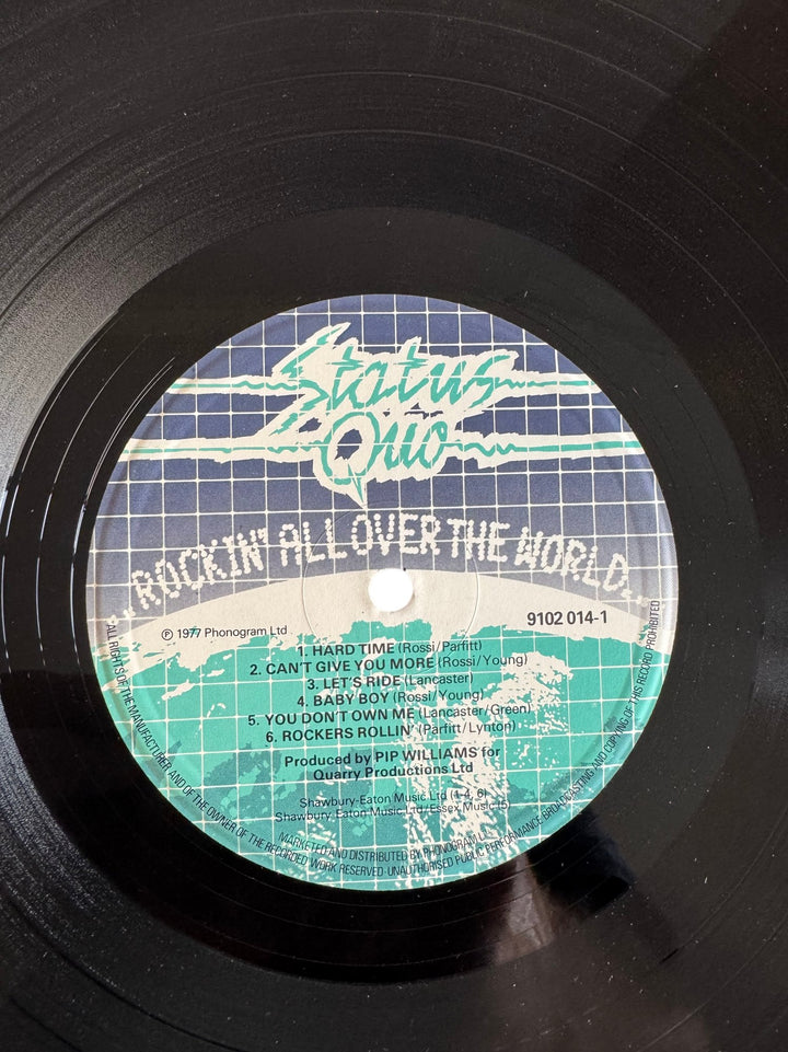Status Quo Rockin' All Over The World Vinyl Record - Good - Think Vintage ltd