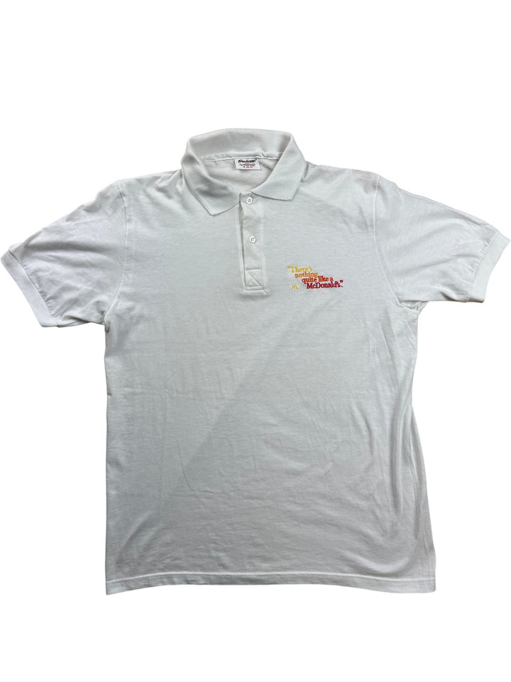 Stedman McDonald's Slogan Polo Shirt - L - Think Vintage ltd