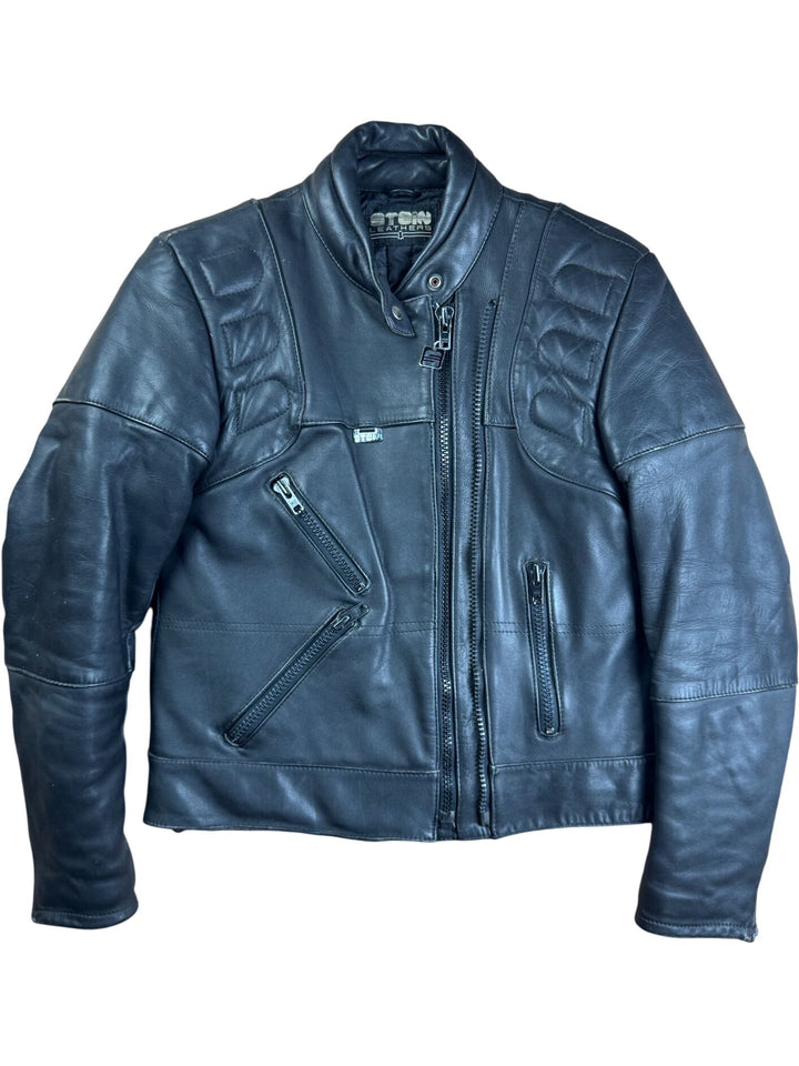 Stein Leathers Black Motorcycle Jacket - M