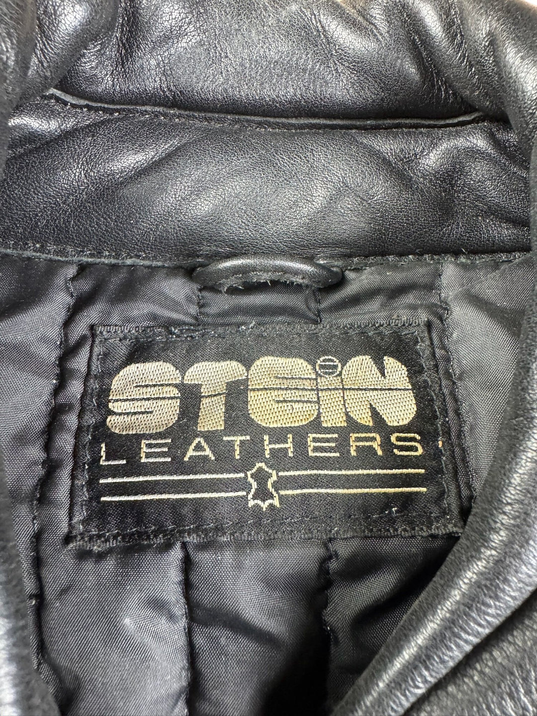 Stein Leathers Black Motorcycle Jacket - M