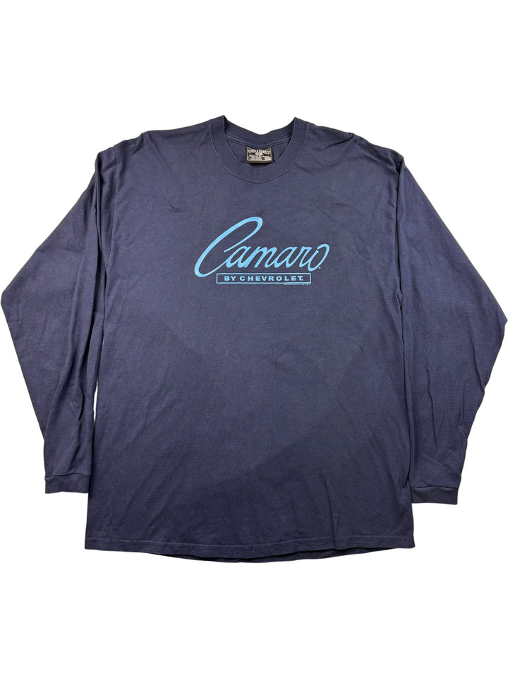 Steve & Barry's Blue Camaro Long Sleeved Shirt - L - Think Vintage ltd