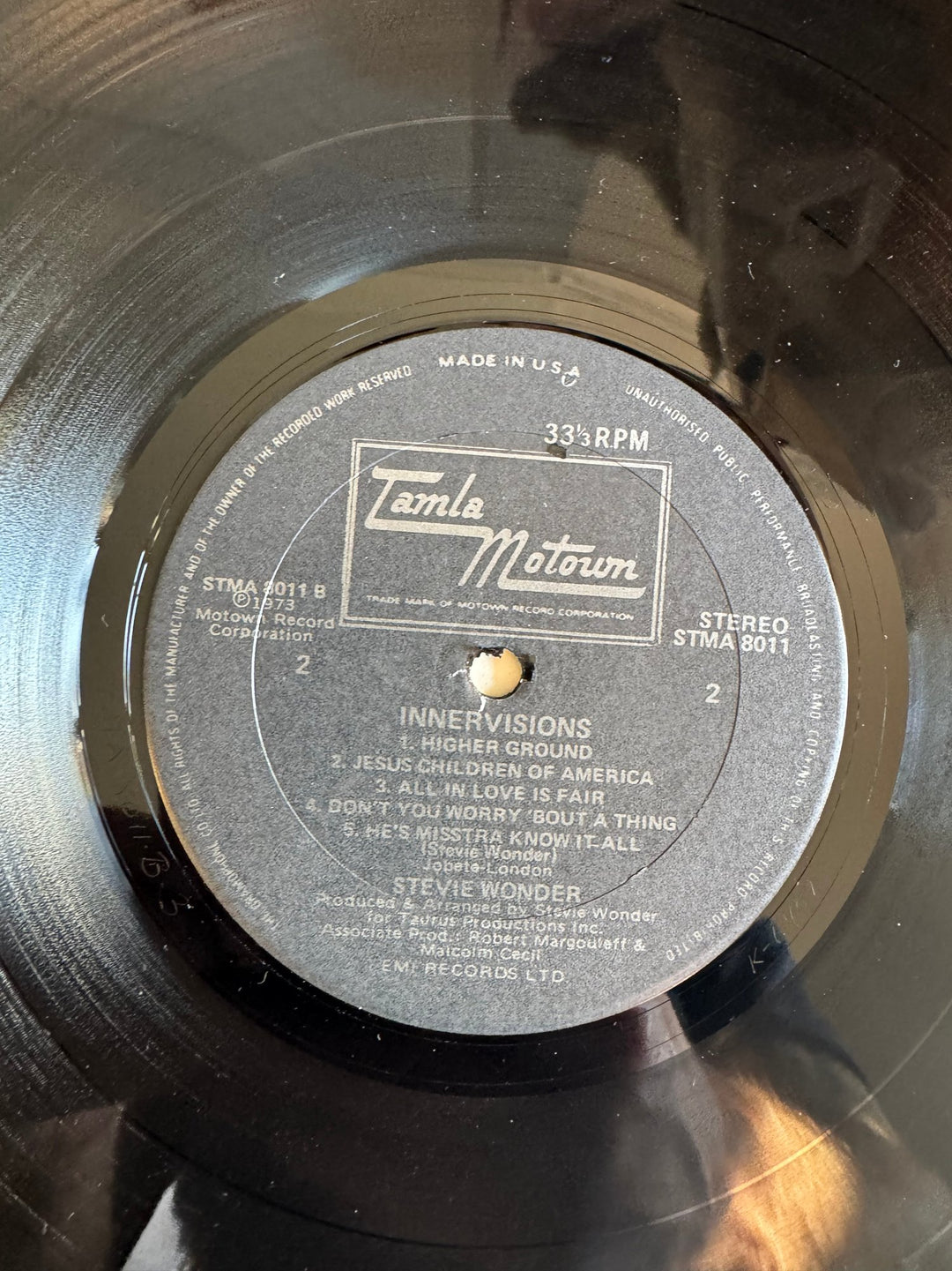 Stevie Wonder Innervisions LP - Very Good - Think Vintage ltd