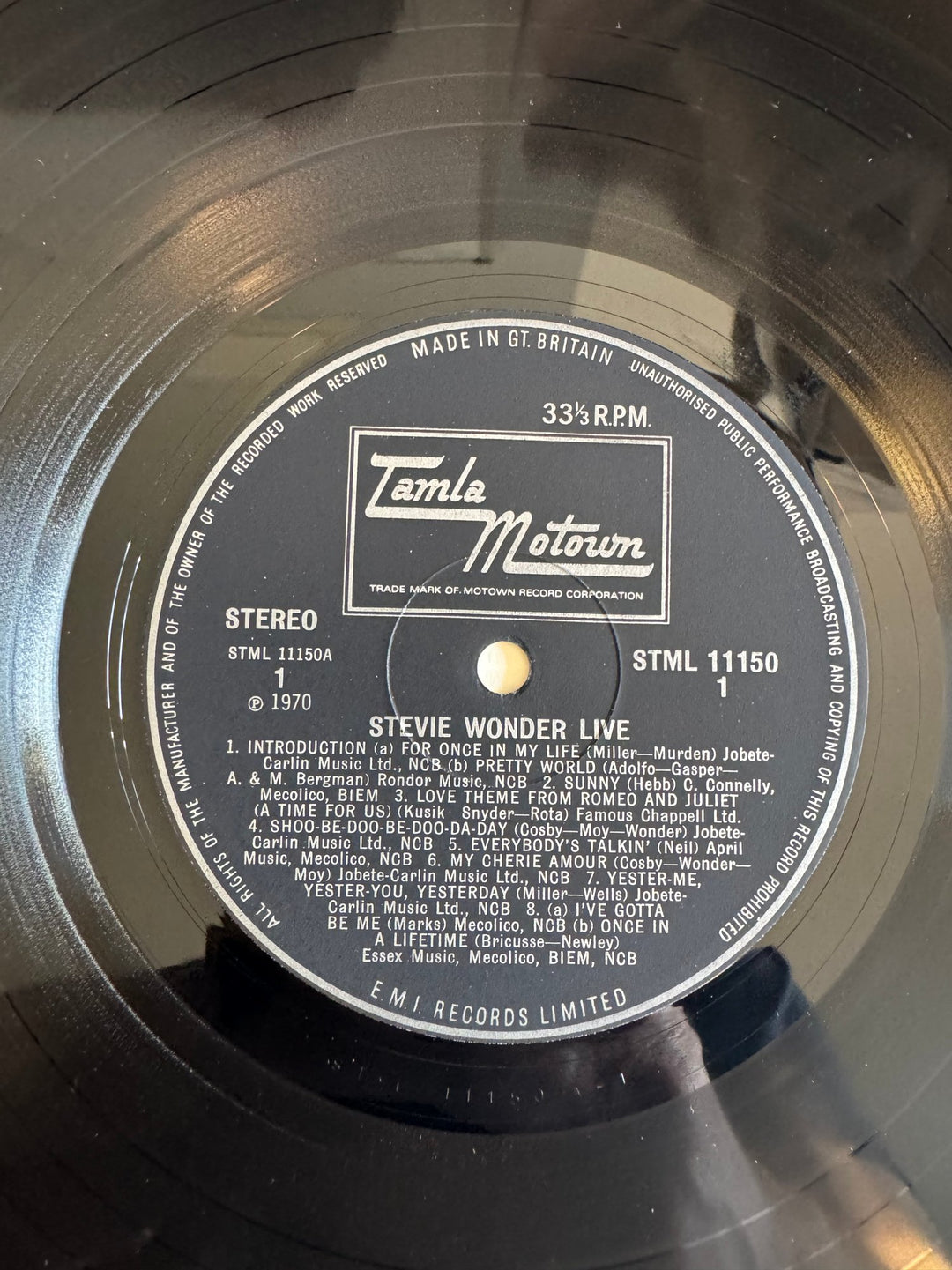 Stevie Wonder Live Vinyl Record - Very Good - Think Vintage ltd
