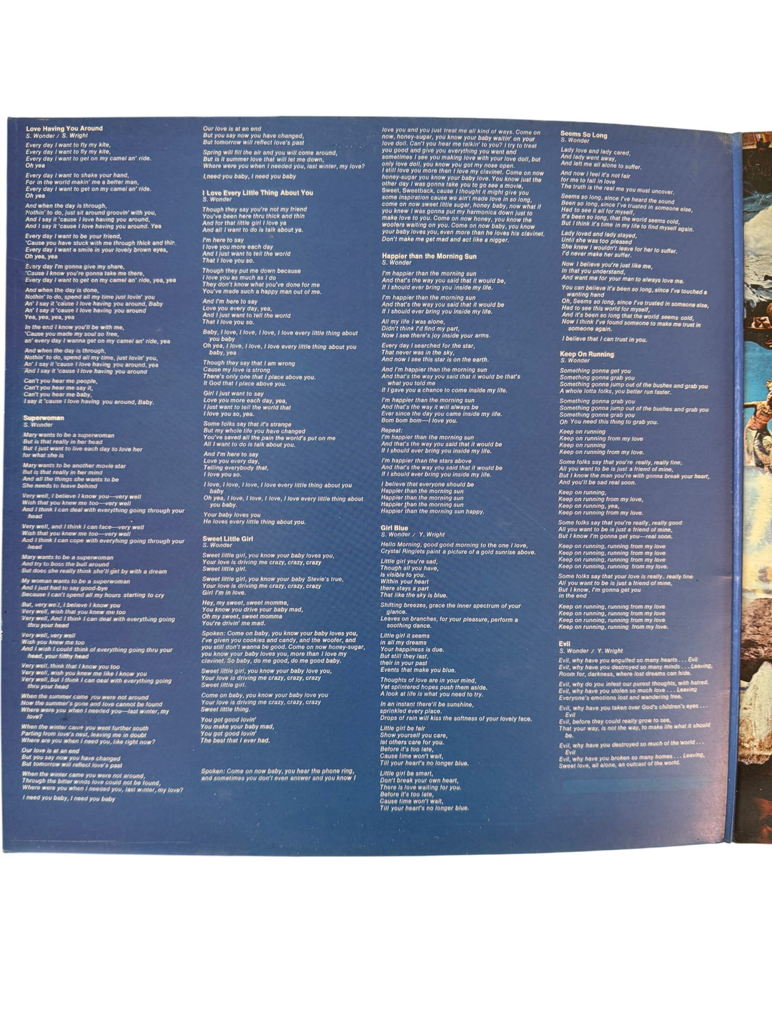 Stevie Wonder Music Of My Mind Vinyl - Think Vintage ltd