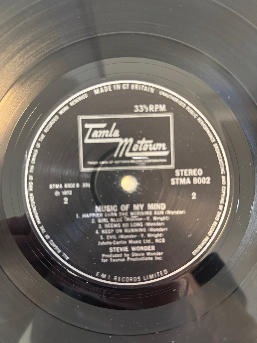 Stevie Wonder Music Of My Mind Vinyl - Think Vintage ltd