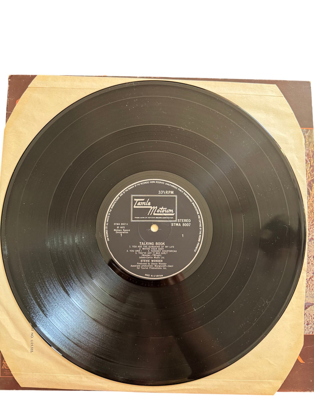 Stevie Wonder Talking Book Vinyl - Good - Think Vintage ltd