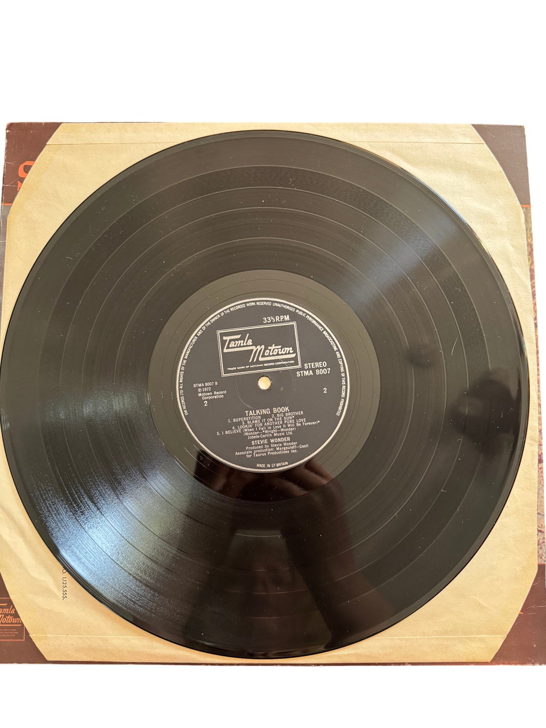 Stevie Wonder Talking Book Vinyl - Good - Think Vintage ltd