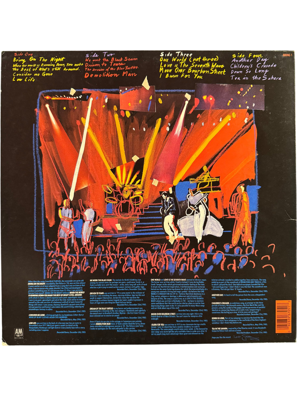 Sting Bring On The Night Album - Think Vintage