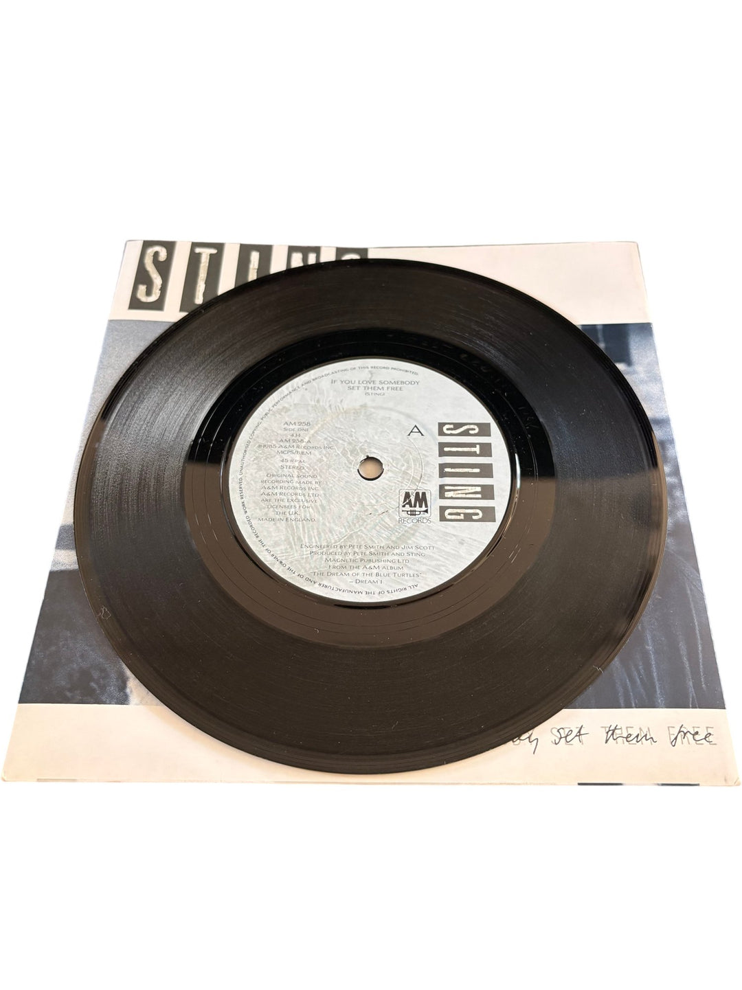 Sting If You Love Somebody Set Them Free Vinyl Record - Good - Think Vintage ltd