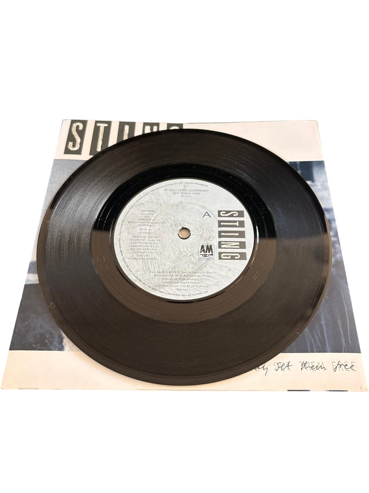 Sting If You Love Somebody Set Them Free Vinyl Record - Good - Think Vintage ltd