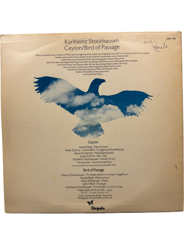 Stockhausen Ceylon Bird Of Passage Vinyl - Think Vintage ltd