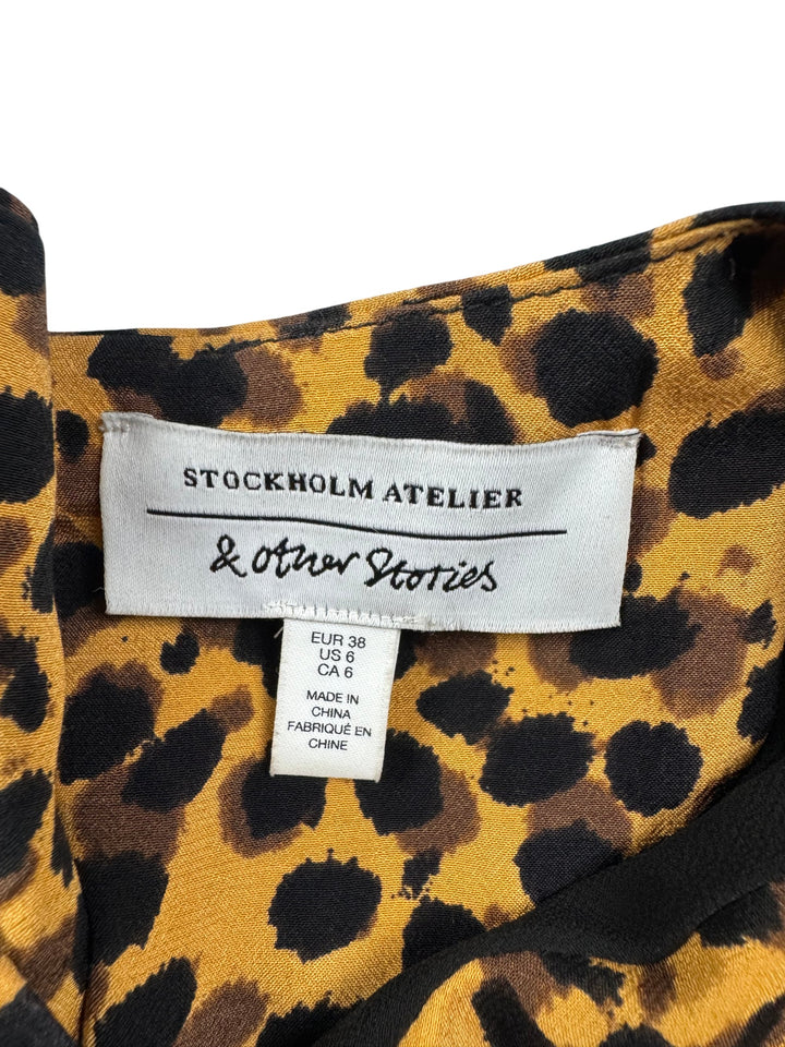 Stockholm Atelier Animal Print Dress - S - Think Vintage