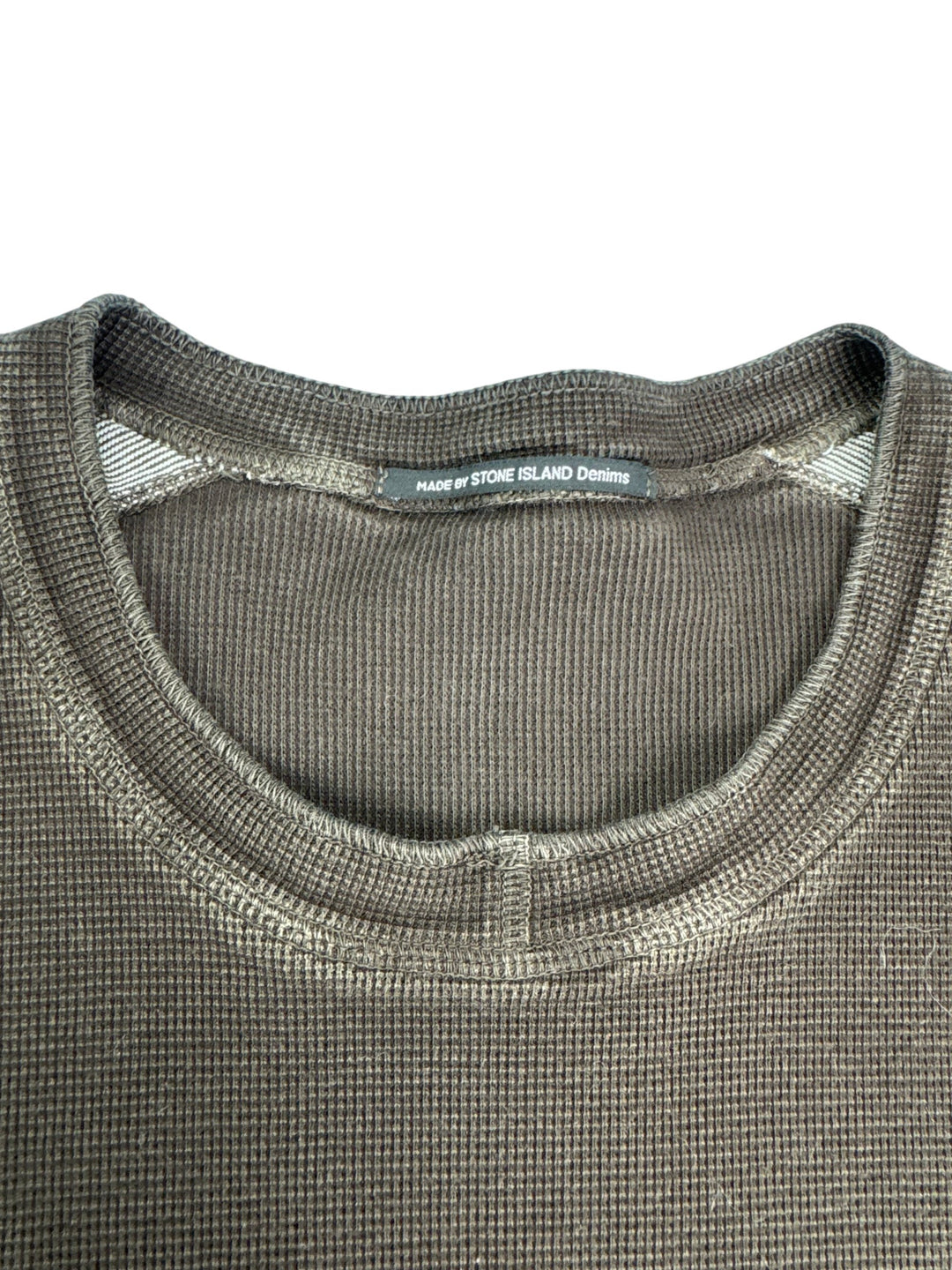 Stone Island Brown Long Sleeve Shirt - L - Think Vintage