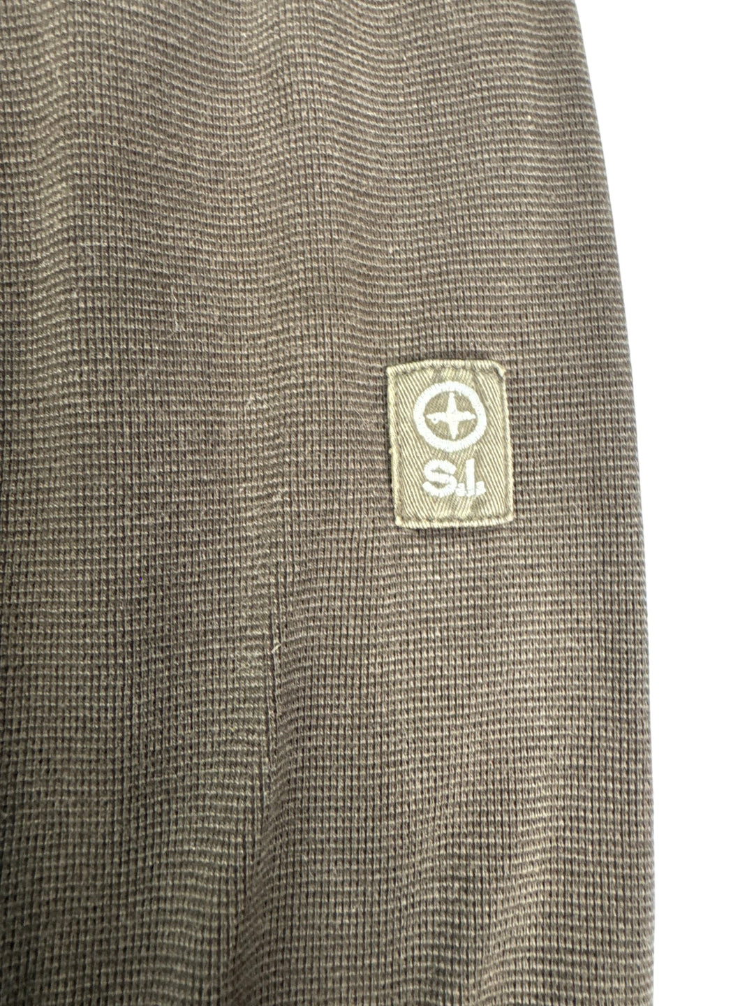 Stone Island Brown Long Sleeve Shirt - L - Think Vintage