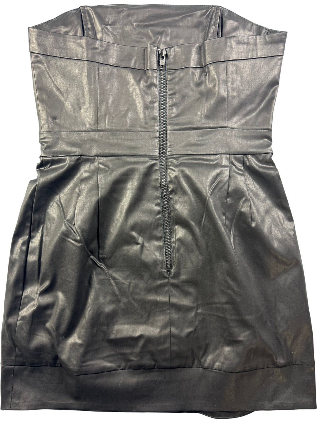 Strapless Black Dress - M - Think Vintage ltd