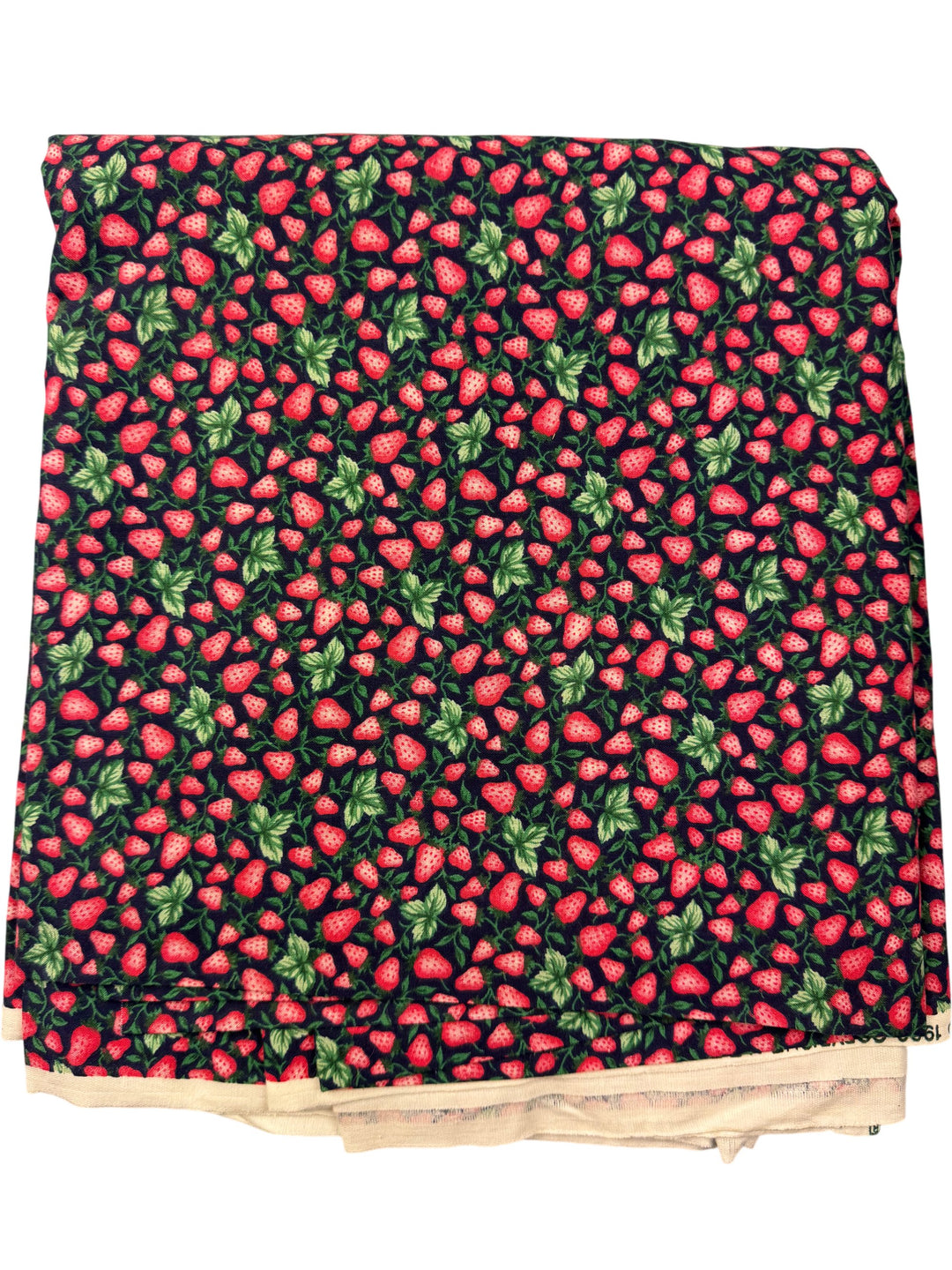 Strawberry Pattern Fabric - Think Vintage