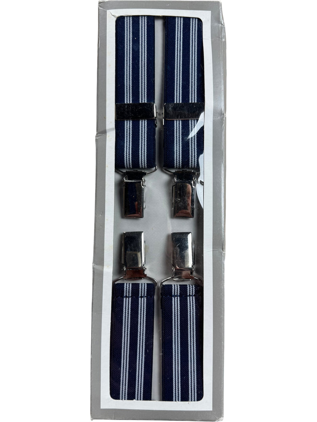 Striped Adjustable Suspenders - Think Vintage ltd