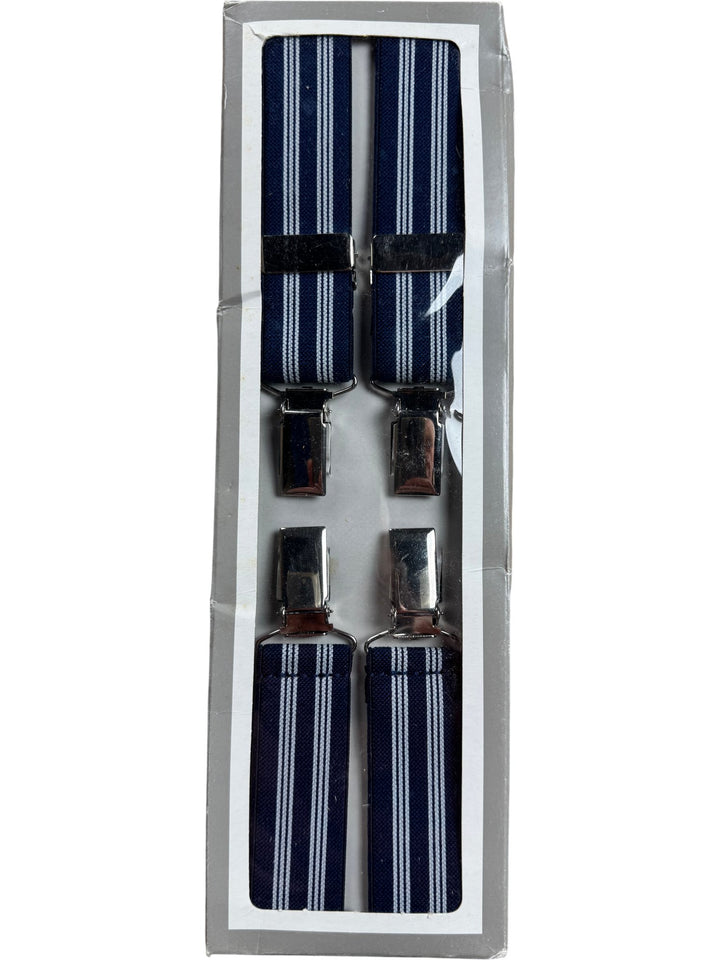 Striped Adjustable Suspenders - Think Vintage ltd