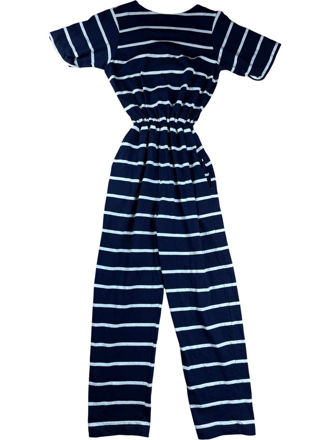 Striped Cotton Jumpsuit - S