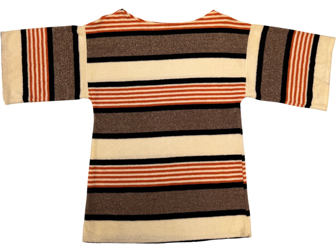 Striped Cotton Polyester Sweater - Think Vintage
