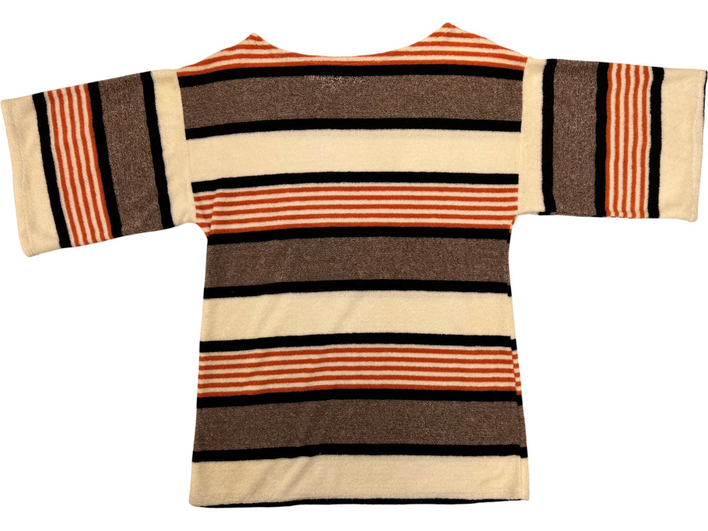 Striped Cotton Polyester Sweater - Think Vintage
