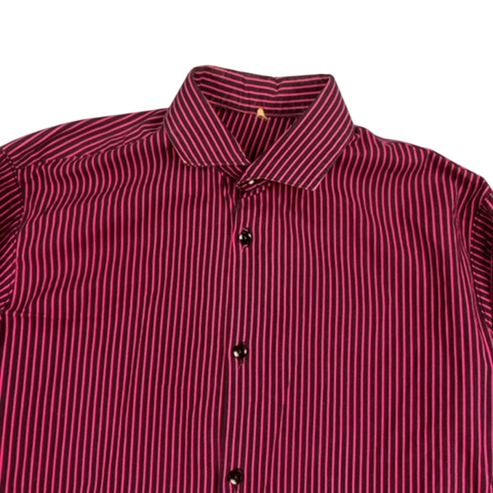 Striped Long Sleeved Shirt - S - Think Vintage