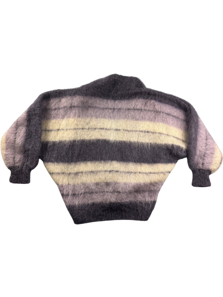 Striped Mohair Cardigan - Think Vintage