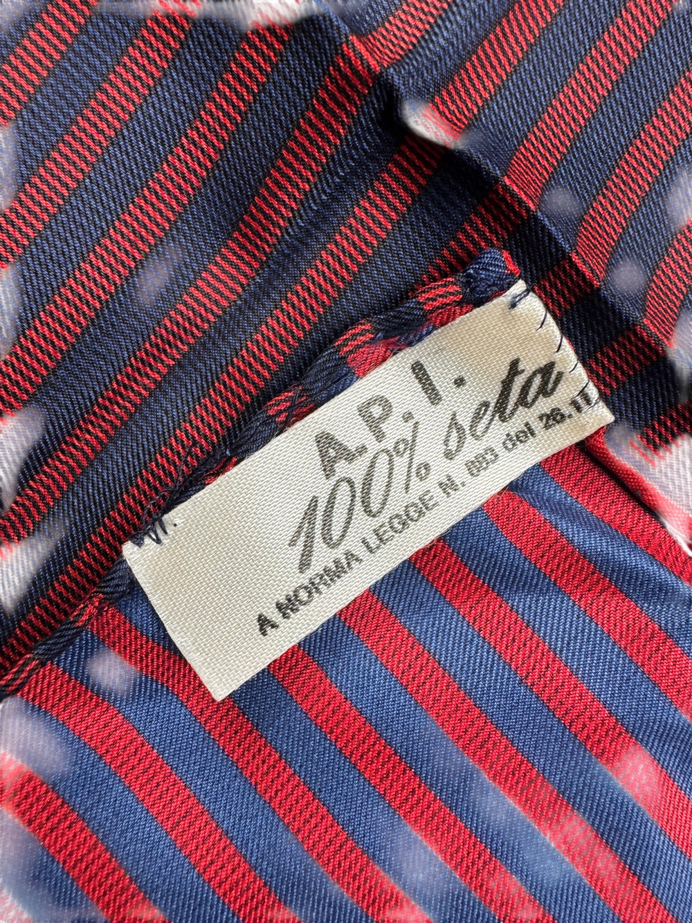 Striped Silk Necktie - Think Vintage ltd