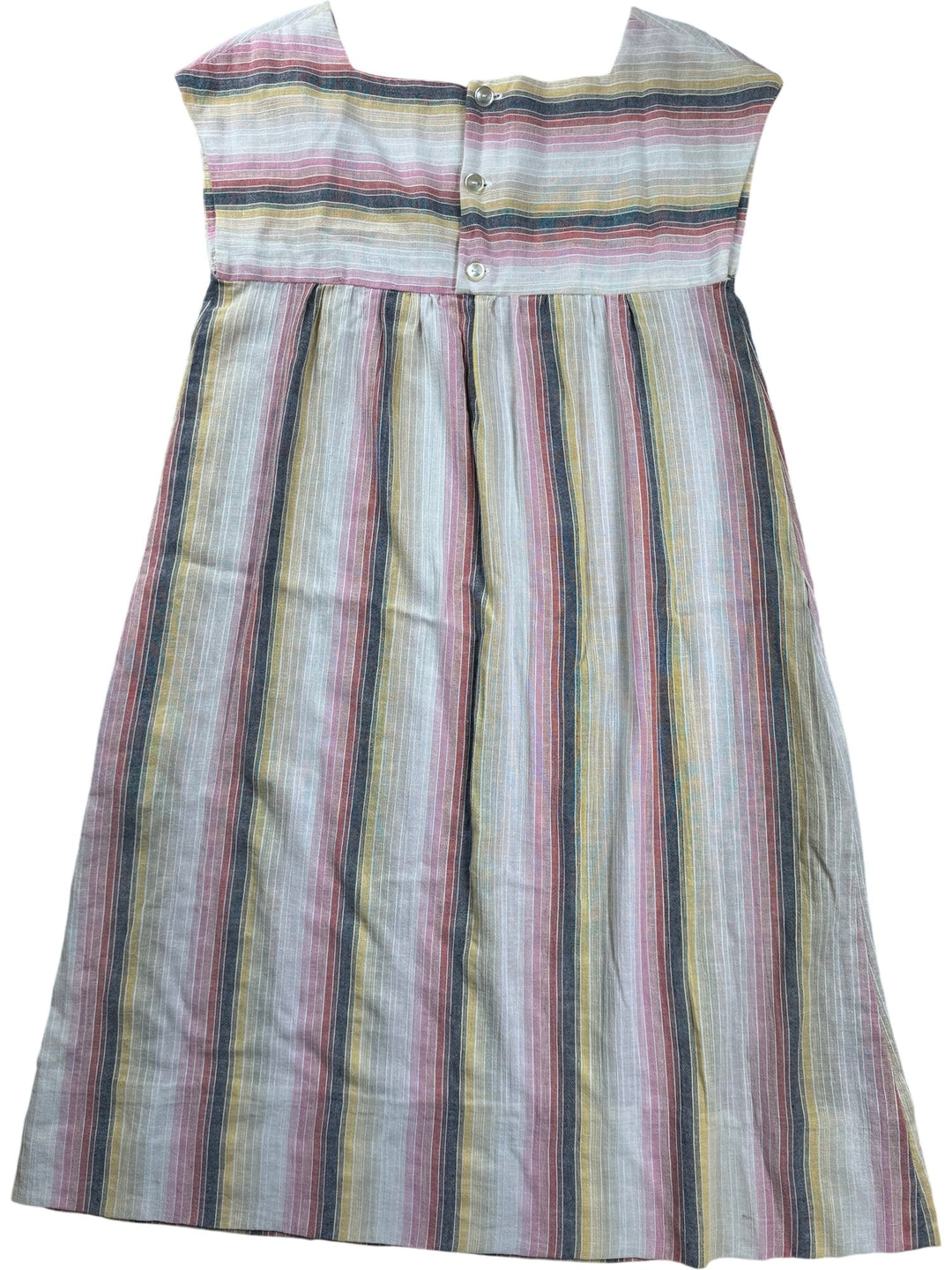Striped Sleeveless Day Dress - S - Think Vintage ltd
