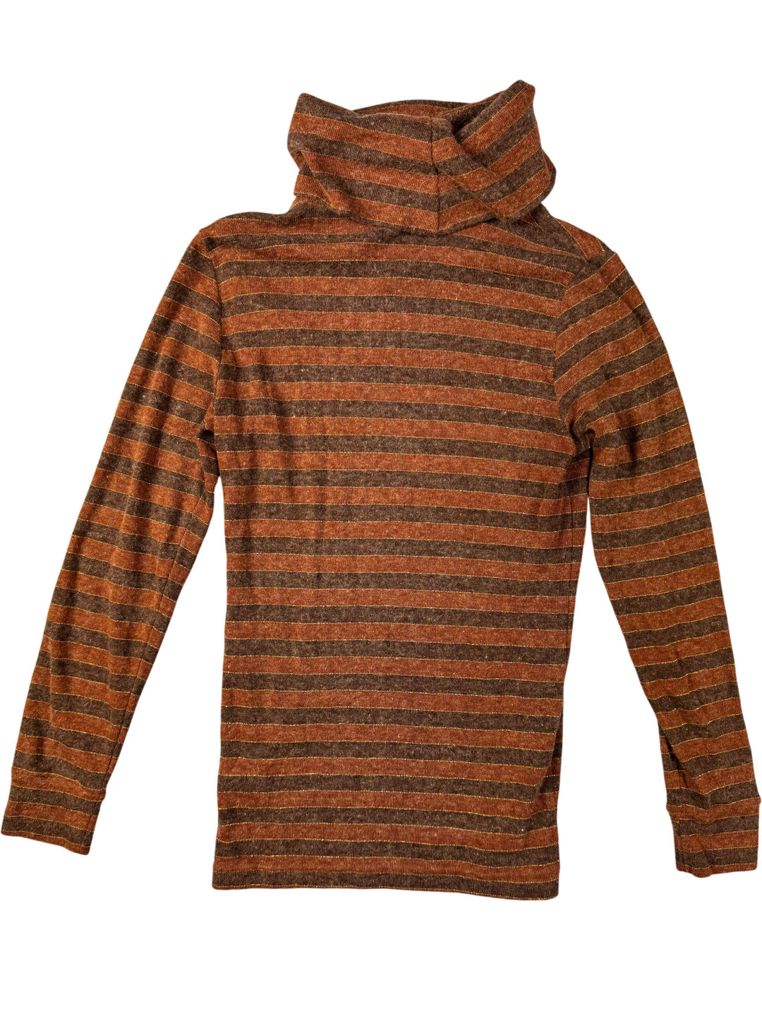 Striped Turtle Neck Sweater - S - Think Vintage ltd