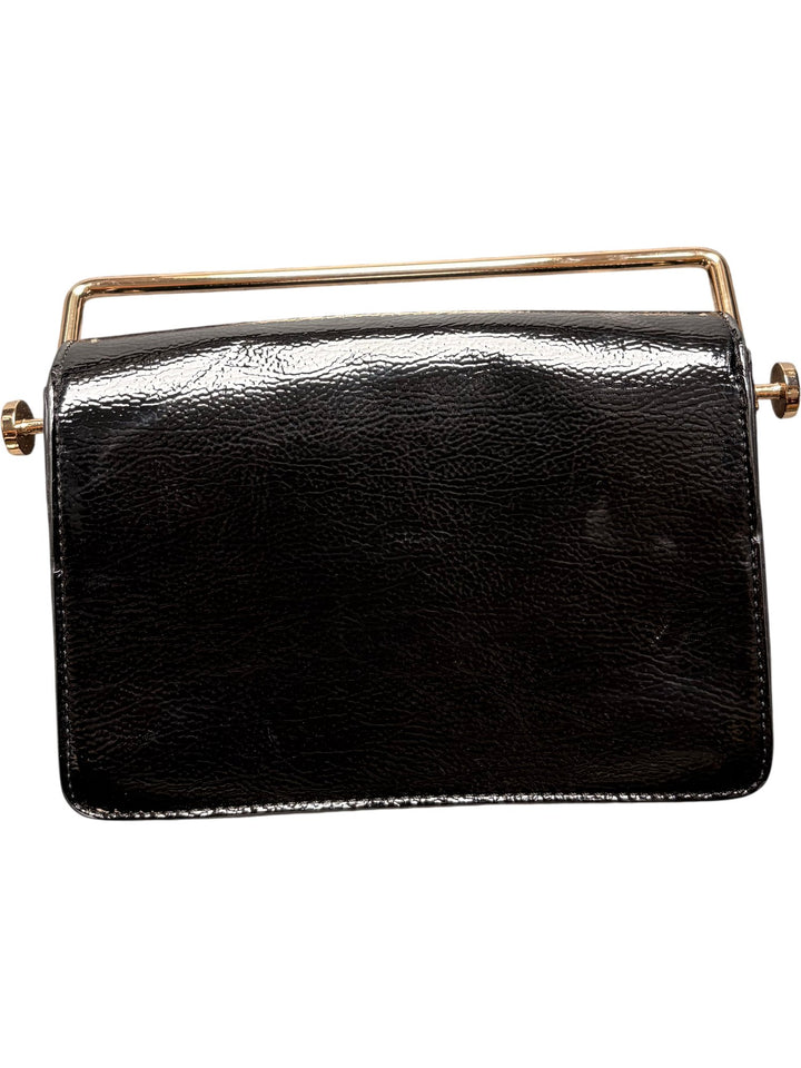 Studded Black Leather Faith Handbag - Think Vintage ltd