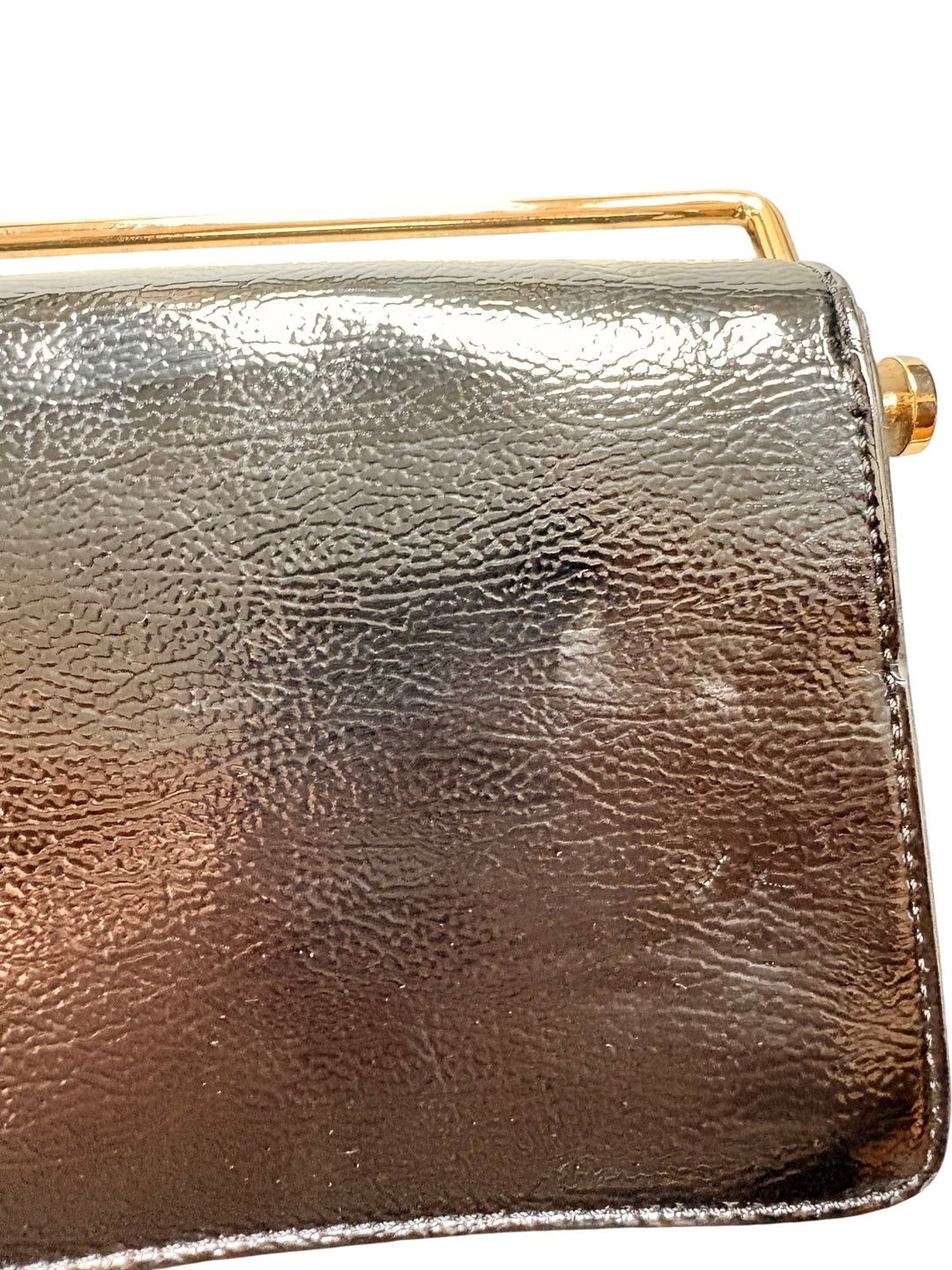 Studded Black Leather Faith Handbag - Think Vintage ltd