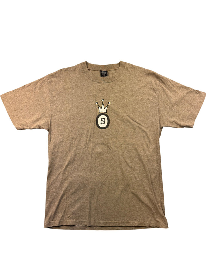 Stussy Beige Logo T-Shirt - M