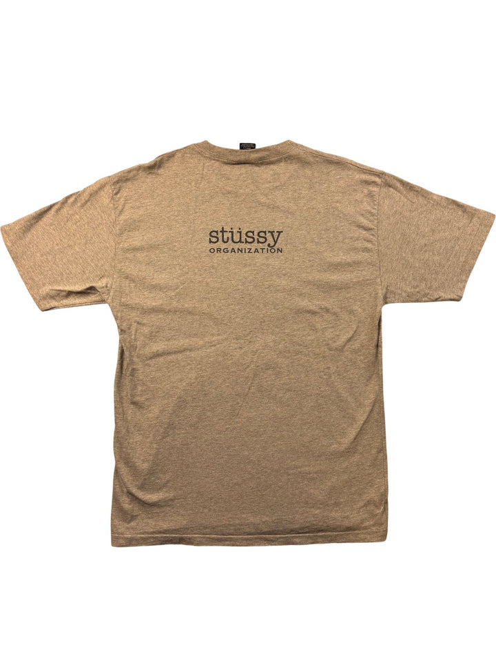 Stussy Beige Logo T-Shirt - M