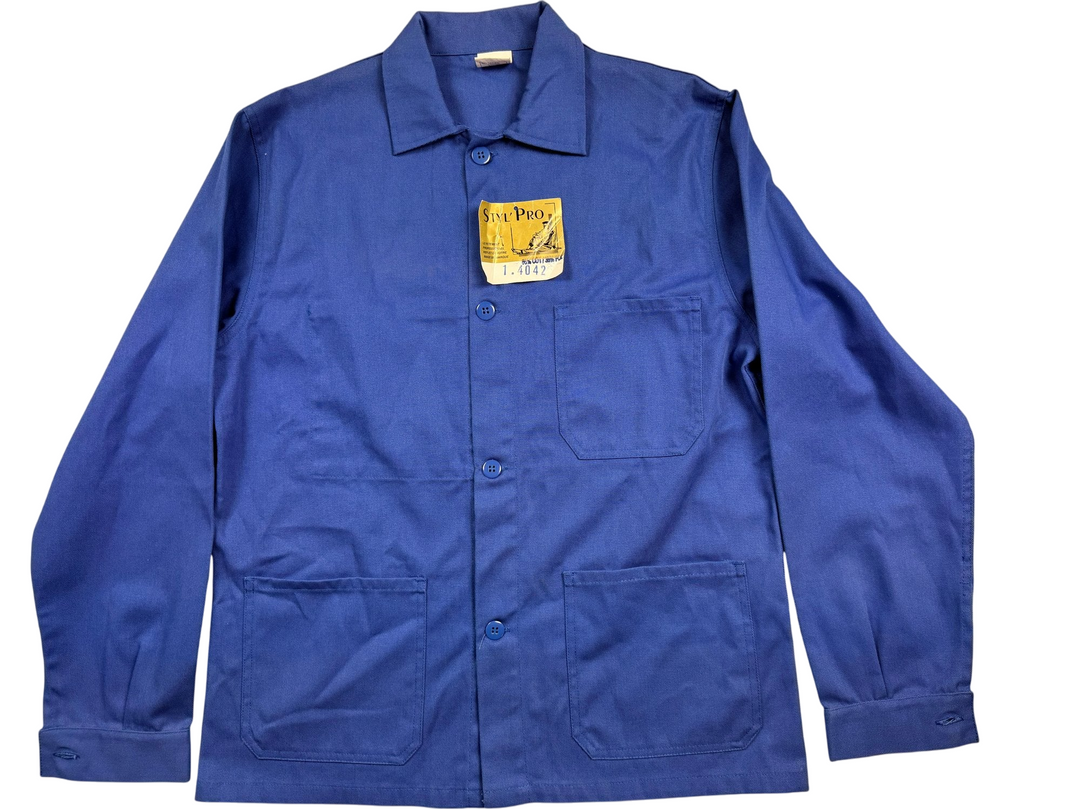 Styl Pro Blue Workwear Jacket - L - Think Vintage