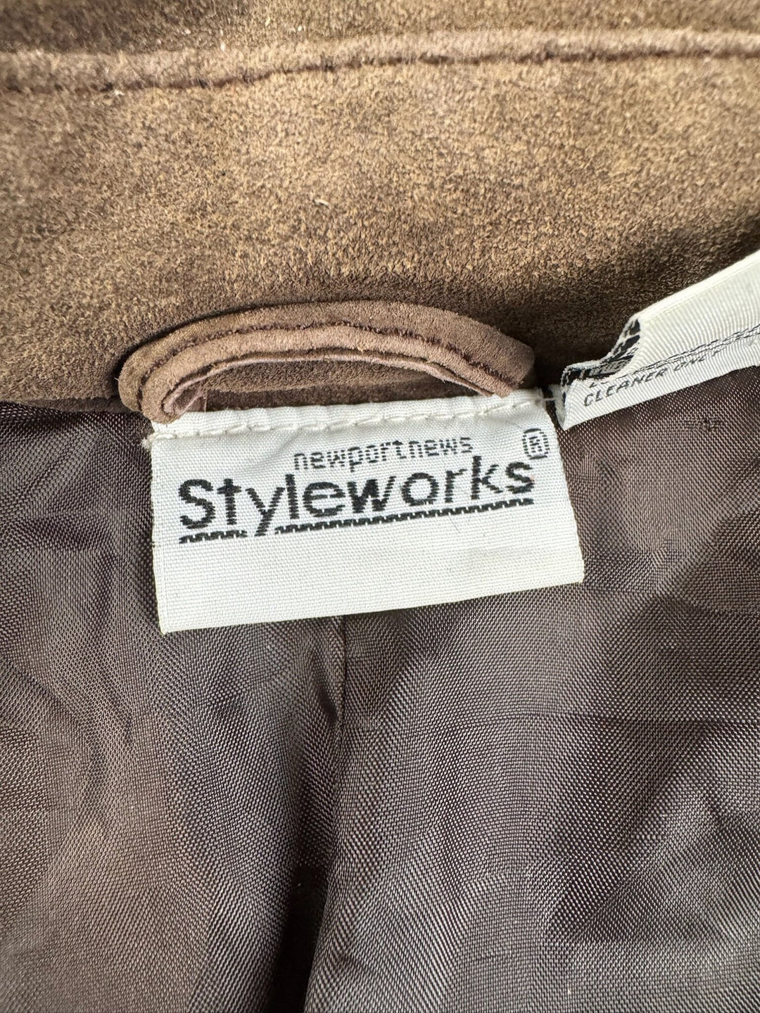 Styleworks Suede Lace-Up Dress - M