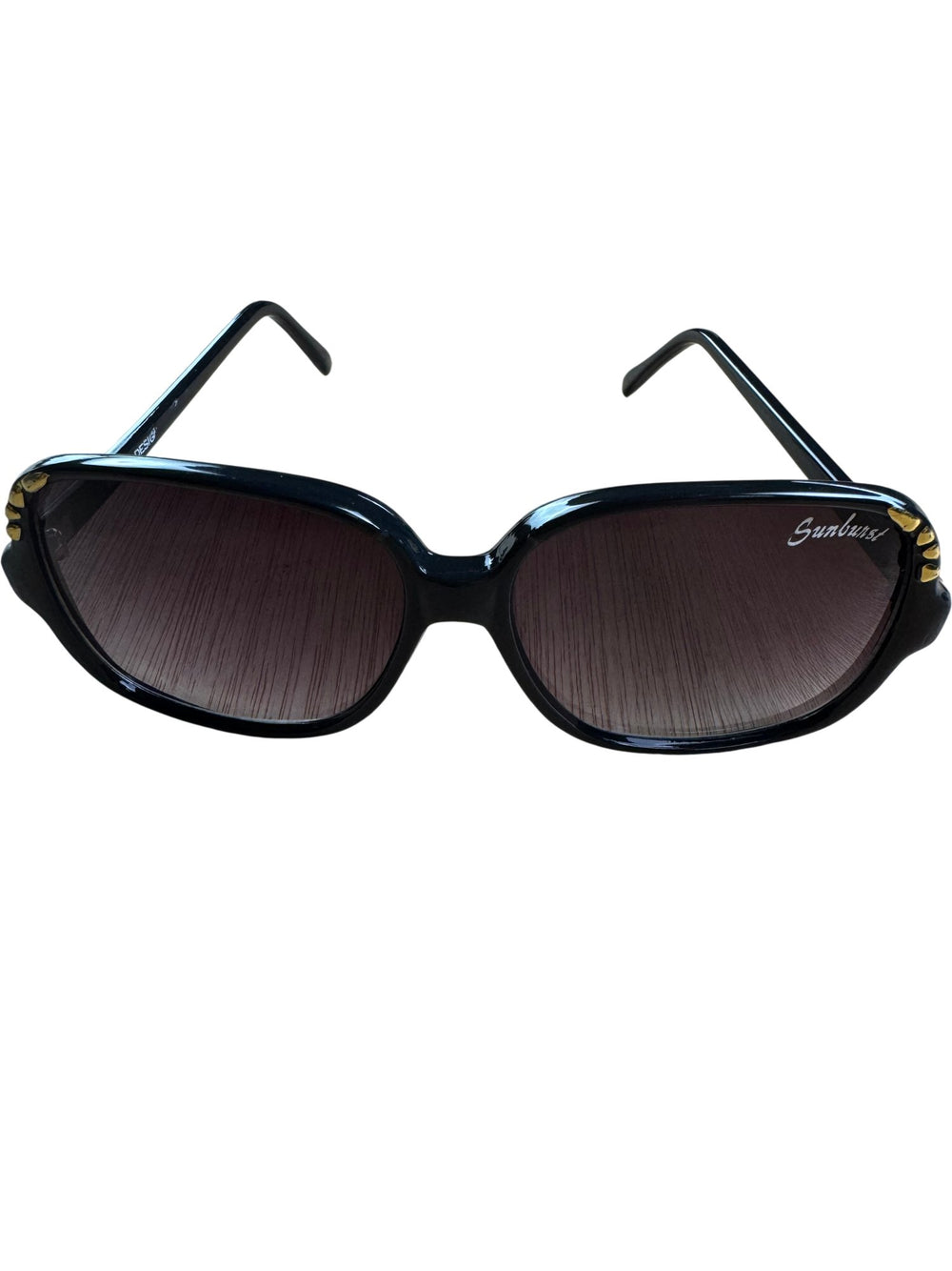 Sunburst Black Sunglasses - Think Vintage ltd