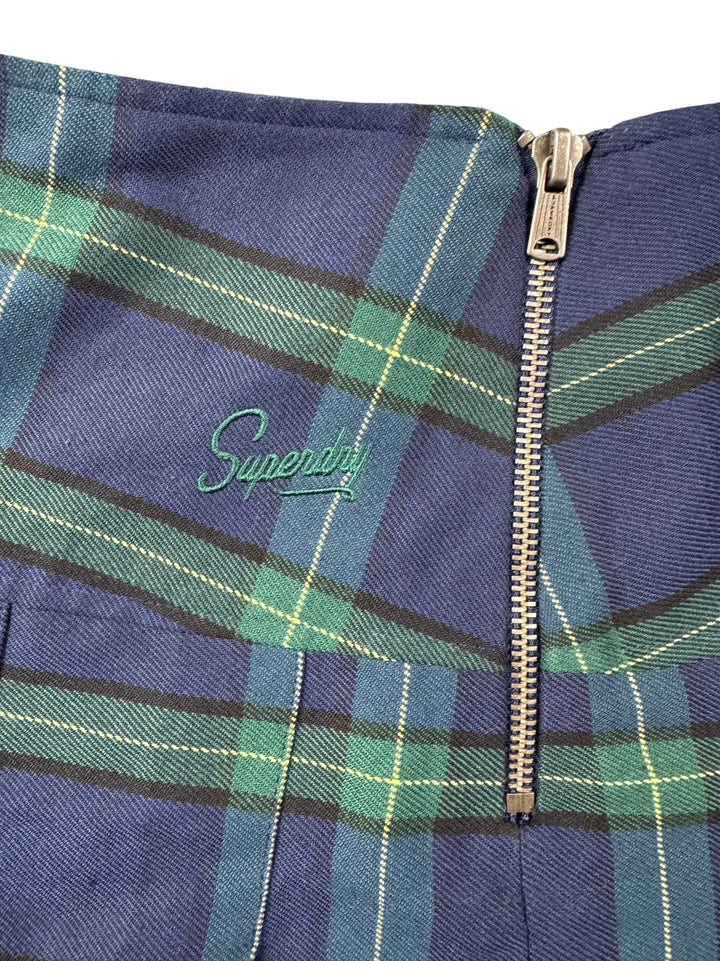 Superdry Plaid Pleated Skirt - W28