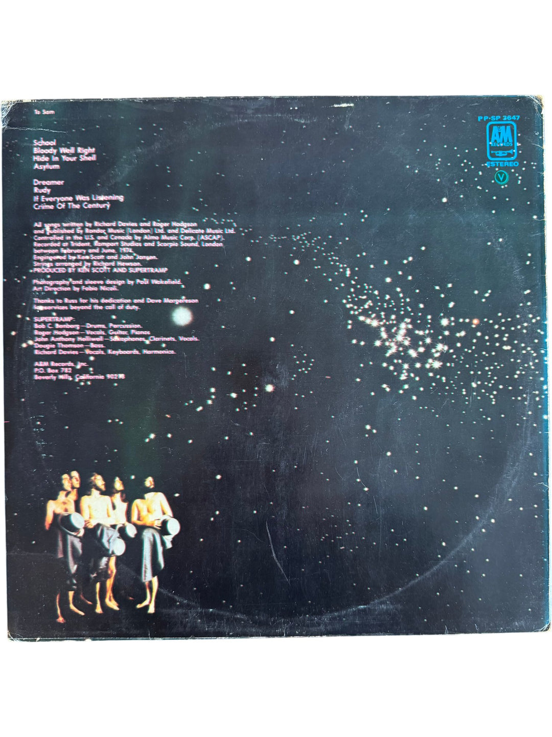 Supertramp Crime Of The Century Vinyl Record - Fair - Think Vintage ltd