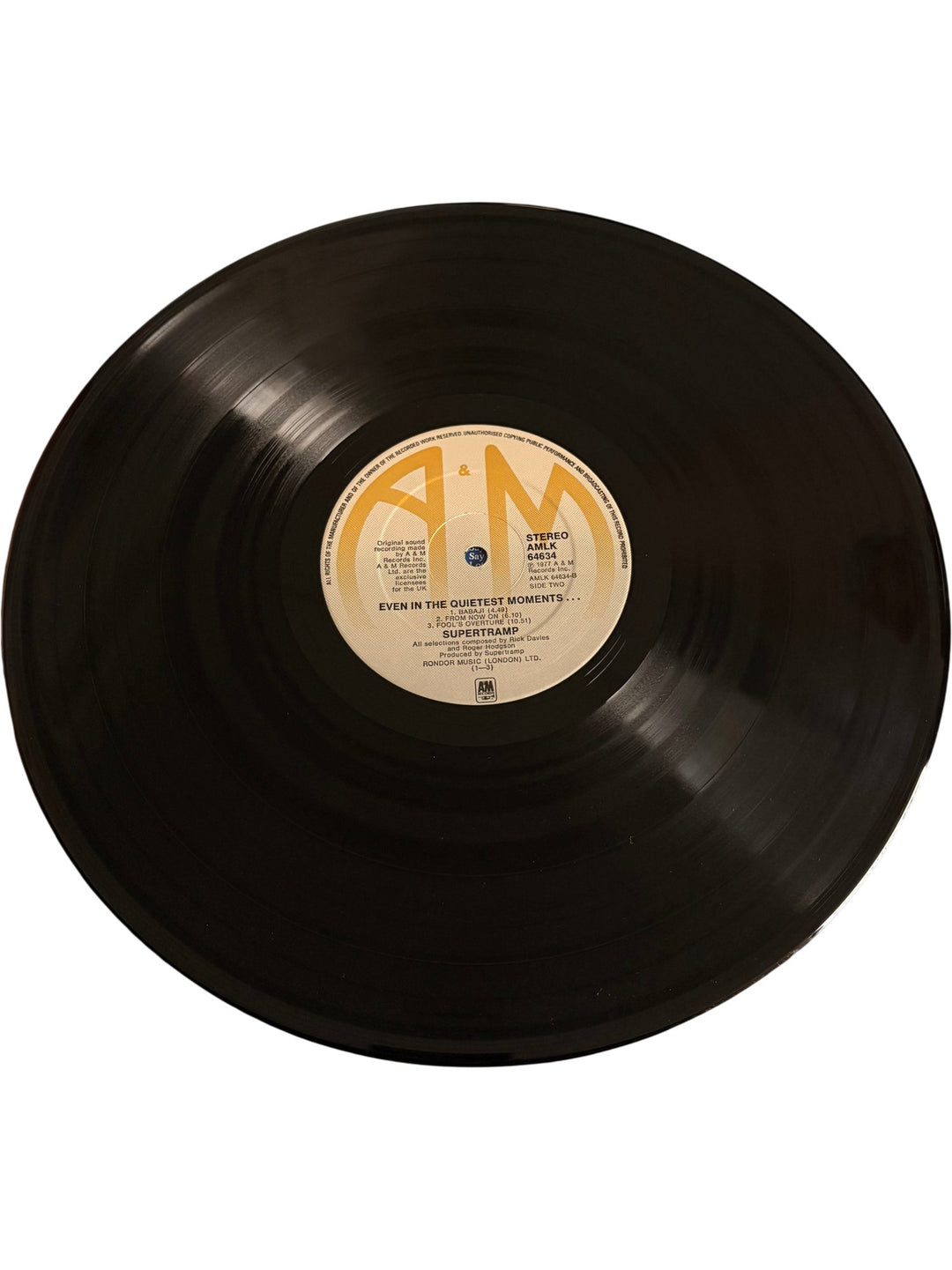 Supertramp Even In The Quietest Moments Vinyl - Good - Think Vintage ltd