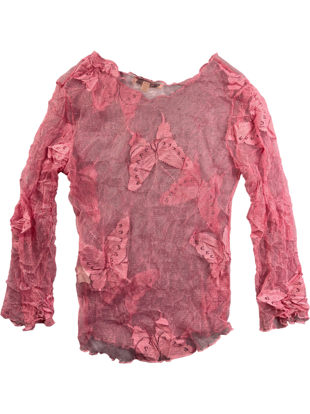 Suzanna Paris Pink Mesh Top - Think Vintage Online Ltd