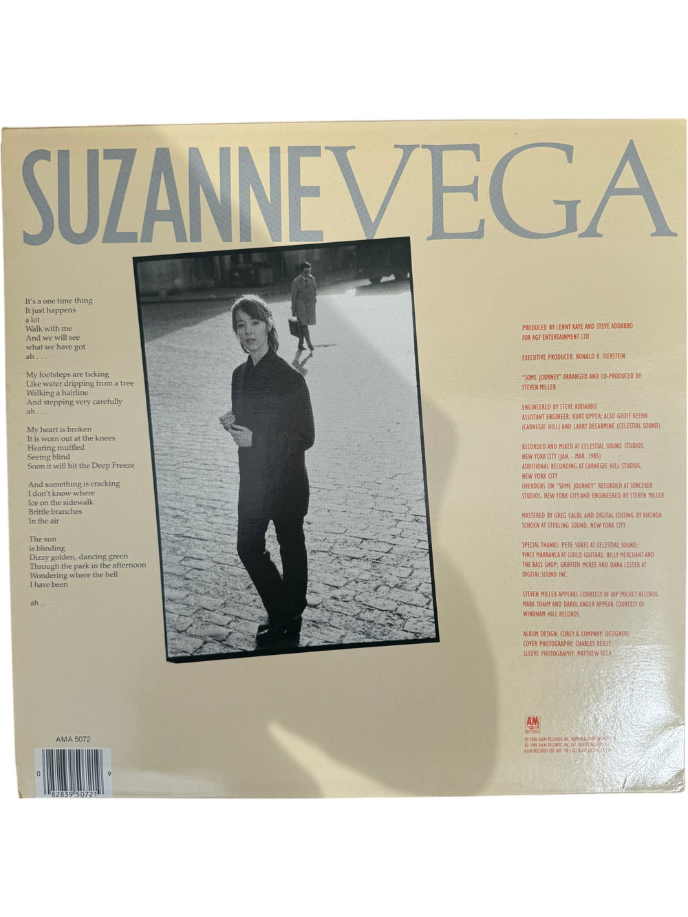 Suzanne Vega Self-Titled Vinyl Record Album - Think Vintage
